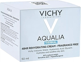 Зволожувальний крем без запаху - Vichy Aqualia Thermal 48H Rehydrating Cream Fragrance Free — фото N2