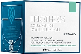 Увлажняющий гель для нормальной и комбинированной кожи лица - Biotherm Aquasource Hyalu Plump Gel (тестер) — фото N2