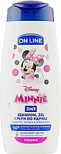 Духи, Парфюмерия, косметика Гель-шампунь и пена для ванны 3в1 с ароматом пудинга - On Line Kids Disney Minnie 