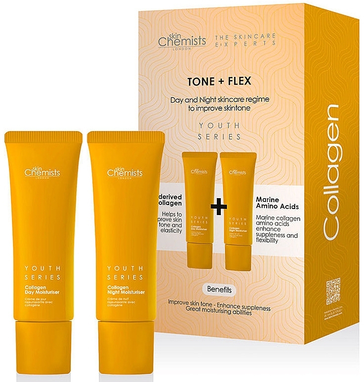 Набір - Skin Chemists Youth Series Collagen Tone & Flex Kit (d/cr/50ml + n/cr/50ml) — фото N1