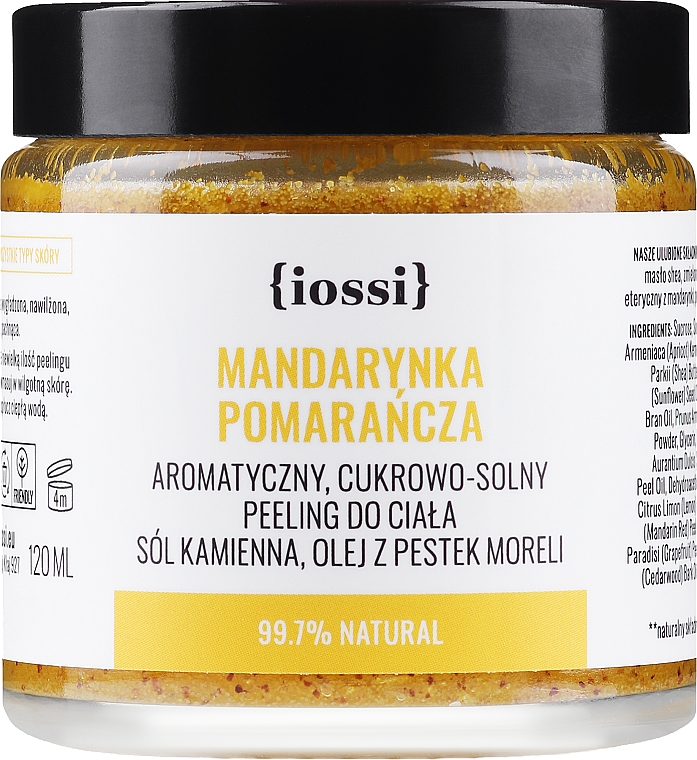 Пилинг для тела, сахарный "Мандарин и апельсин" - Iossi Body Scrub — фото N2