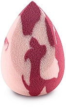 Спонж для макияжа, средний, скошенный, розово-ягодный - Boho Beauty Bohoblender Pinky Berry Medium Cut — фото N2