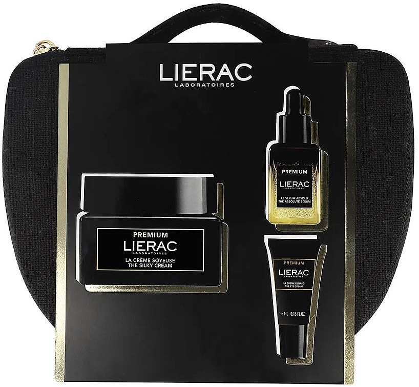 Набор - Lierac Premium (f/cr50ml + f/serum/13ml + eye/cr/5ml + bag/1pcs) — фото N1