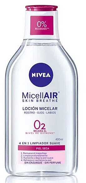 Міцелярна вода для сухої шкіри - NIVEA MicellAIR O2 — фото N1