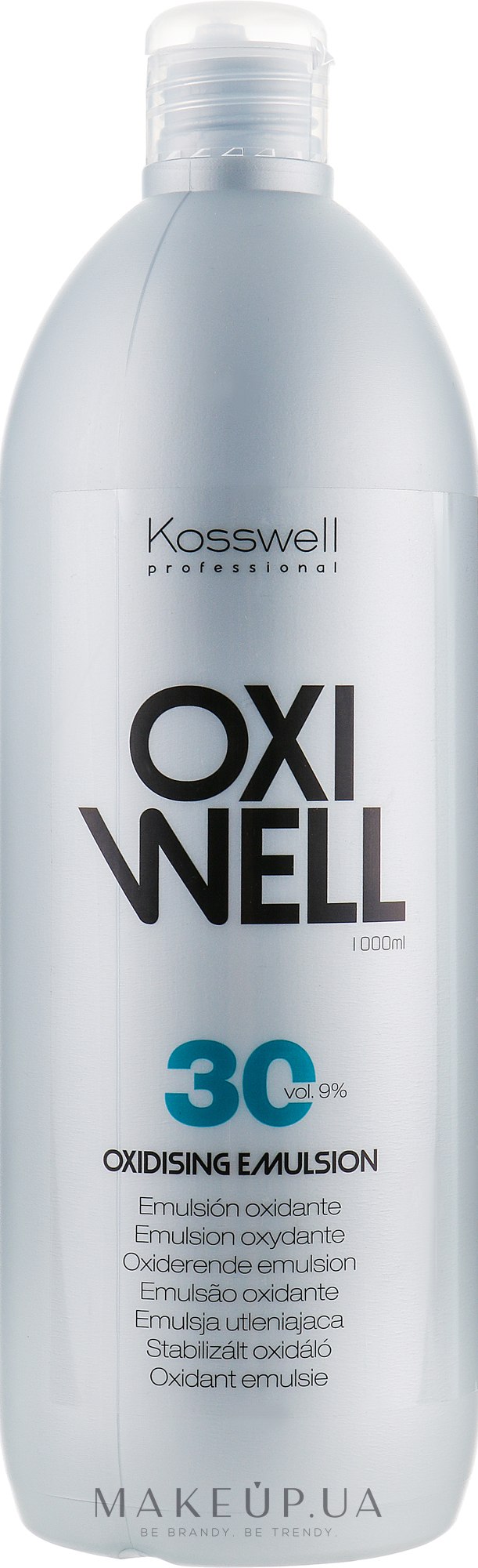 Окислювальна емульсія, 9% - Kosswell Equium Oxidizing Emulsion Oxiwell 9% 30 vol — фото 1000ml