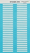 Парфумерія, косметика Наклейки на тіпси, блакитні - Sticker Tips