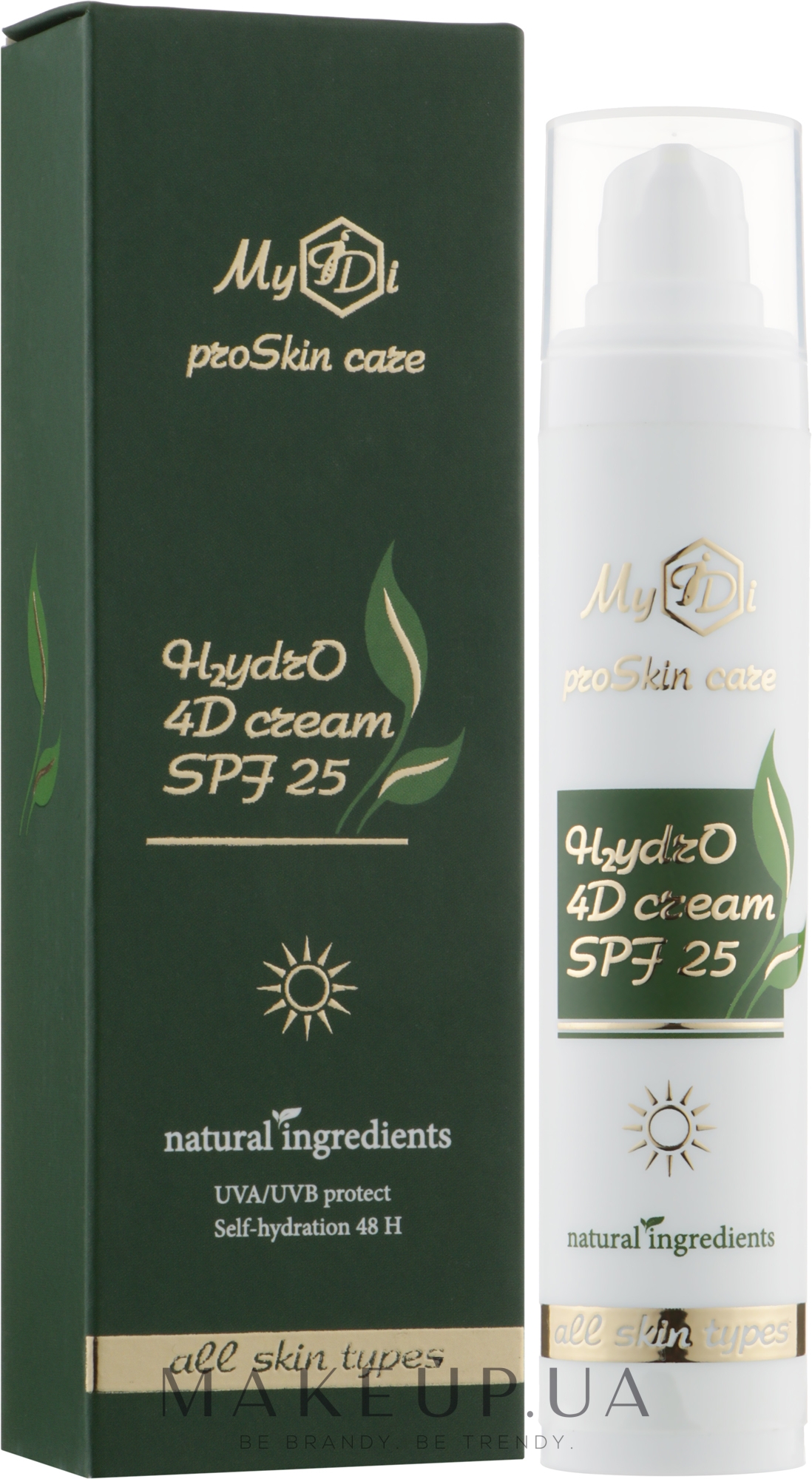 Увлажняющий 4D крем для лица - MyIDi H2ydrO 4D Cream SPF 25 — фото 50ml