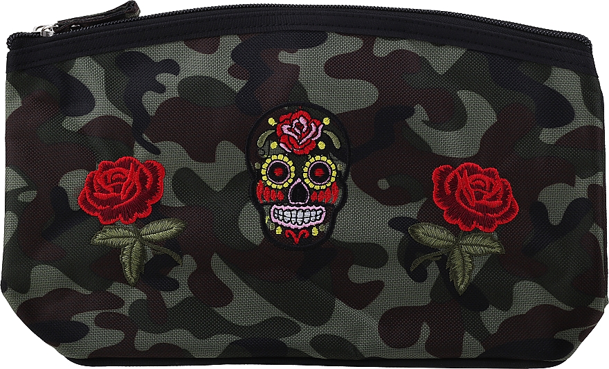 Косметичка "Camouflage", 95900, троянди й череп - Top Choice — фото N1