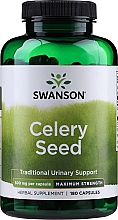 Парфумерія, косметика Харчова добавка "Насіння селери", 500 мг - Swanson Celery Seed