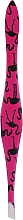 Пинцет для бровей грушевидный скошенный, 499289, розовый с фламинго - Inter-Vion — фото N1