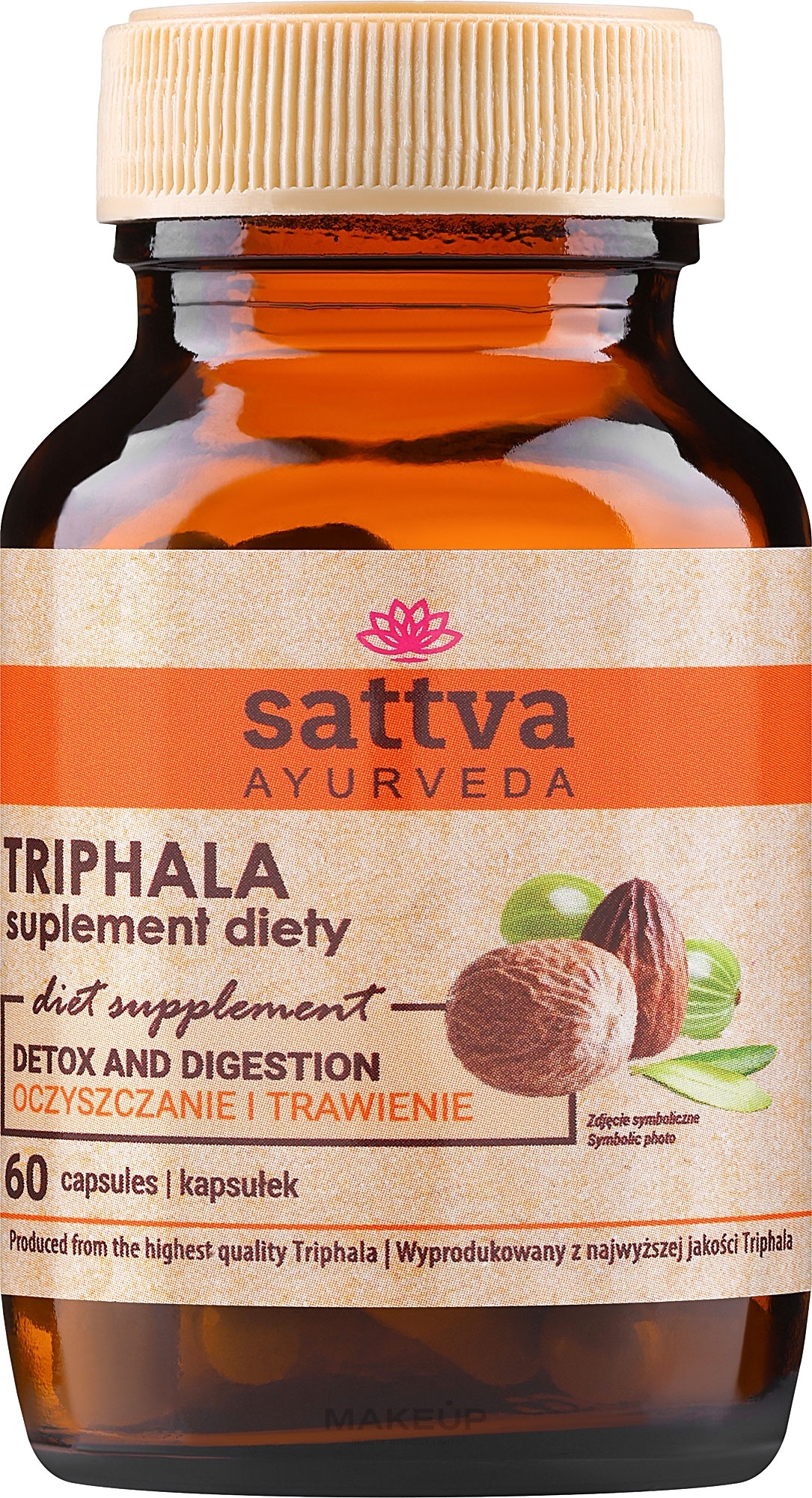 Харчова добавка - Sattva Ayurveda Triphala Extract Supplement — фото 60шт