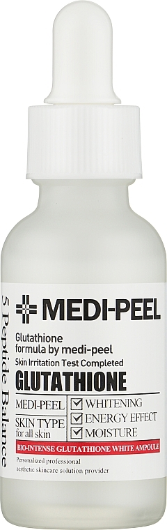Осветляющая ампульная сыворотка с глутатионом - Medi Peel Bio-Intense Gluthione 600 White Ampoule