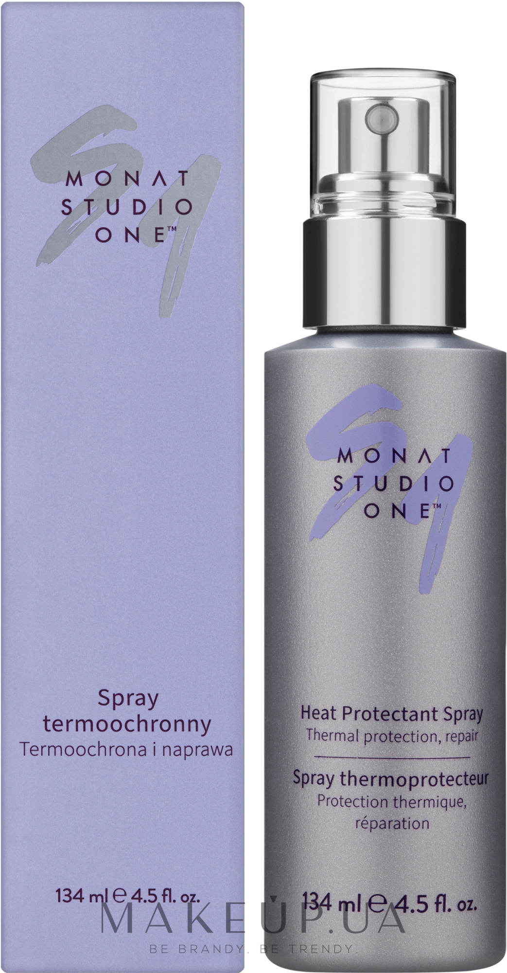 Термозахисний спрей для волосся - Monat Studio One Heat Protectant Spray — фото 134ml