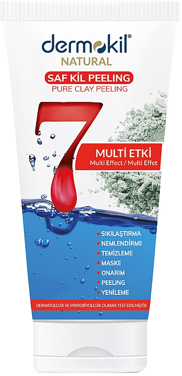 Эффективное средство для ежедневного ухода за кожей - Dermokil Pure Clay Peeling 7 Effect Skin Care Cure — фото N1
