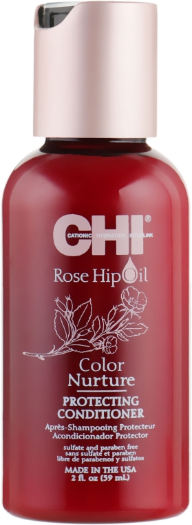 Защитный кондиционер для окрашенных волос - CHI Rose Hip Oil Color Nurture Protecting Conditioner — фото N6