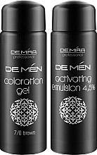 Система для камуфляжа седины волос и бороды, мужская - DeMira Professional DeMen Barber Color Ammonia-Free — фото N2