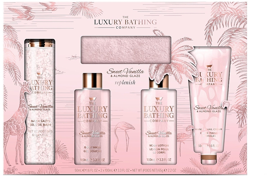 Набор, 5 продуктов - Grace Cole The Luxury Bathing Sweet Vanilla & Almont Glaze Set — фото N1
