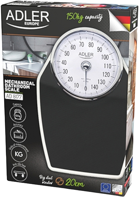 Весы напольные, механические - Adler Mechanical Bathroom Scale AD 8177 — фото N3