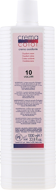 Кремоподібний оксидант 10vol - vitality's Crema Color — фото N1