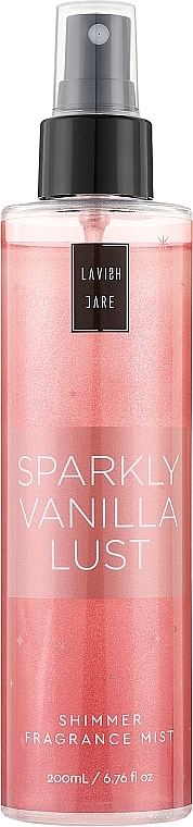 Увлажняющий спрей для тела с шиммером "Sparkly Vanilla Lust" - Lavish Care Sparkly Vanilla Lust Body Mist — фото N1