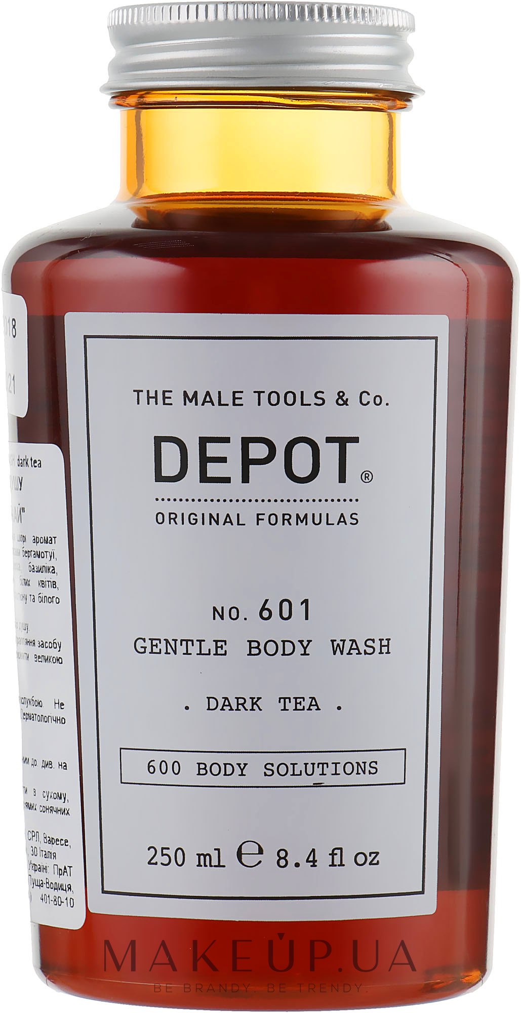 Гель для душа "Тёмный чай" - Depot 601 Gentle Body Wash Dark Tea — фото 250ml