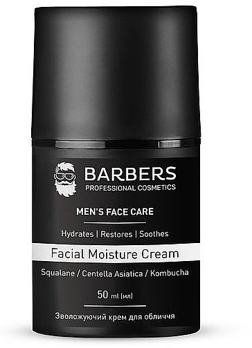 Зволожуючий крем для обличчя - Barbers Facial Moisture Cream — фото N1