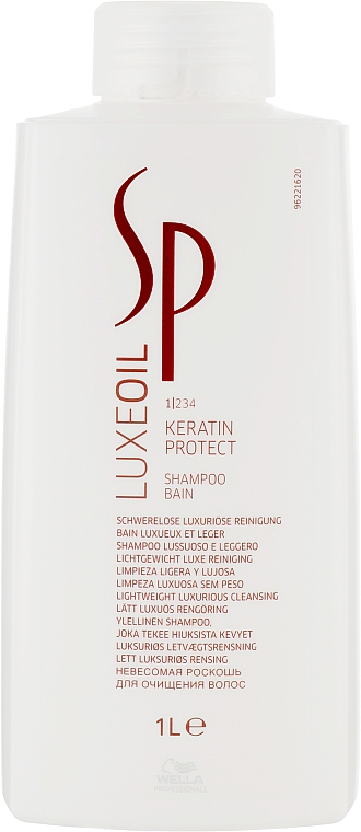Кератиновый шампунь - Wella SP Luxe Oil Keratin Protect Shampoo — фото N3
