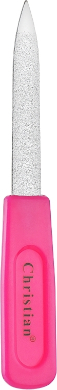 Пилочка для ногтей, CNF-490, dark pink - Christian — фото N1