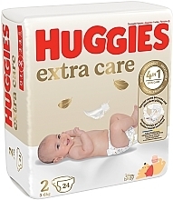 Підгузники Extra Care, розмір 2 (3-6 кг), 24 шт. - Huggies — фото N8