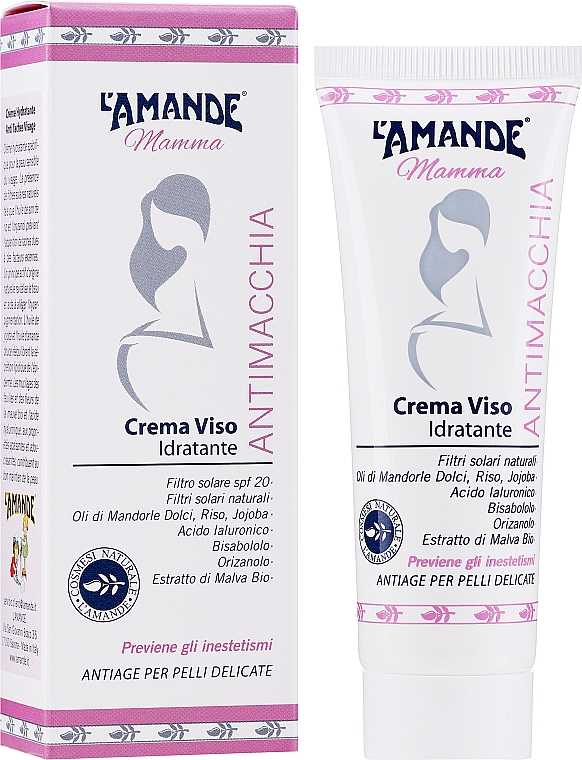 Зволожувальний крем для обличчя - L'amande Mamma Moisturizing Face Cream Anti Spots — фото N2
