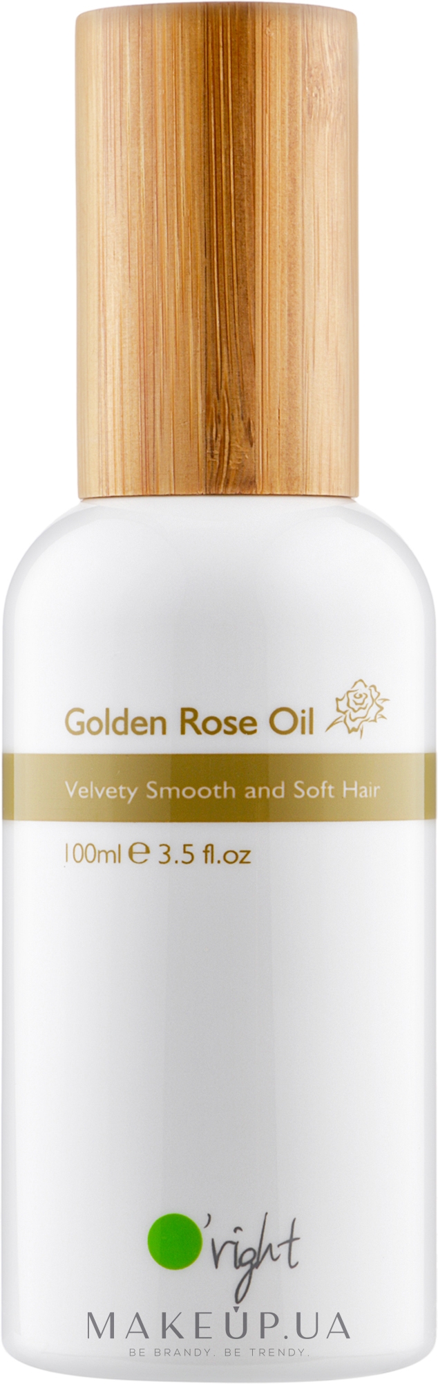 Органическое масло для блондированных волос "Золотая роза" - O'right Golden Rose Oil — фото 100ml