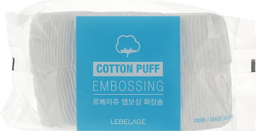 Паффы двухсторонние - Lebelage Cotton Beauty Embossing — фото N1