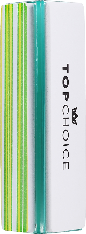 Баф полірувальний для нігтів, трикутний, зелений - Top Choice — фото N1