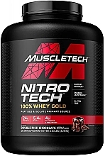 Протеїн сироватковий "Подвійний шоколад" - Muscletech Nitro Tech Whey Gold — фото N1