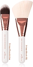 Набор кистей для макияжа, 10 шт - Luvia Cosmetics Feather White Brush Expansion Set — фото N4