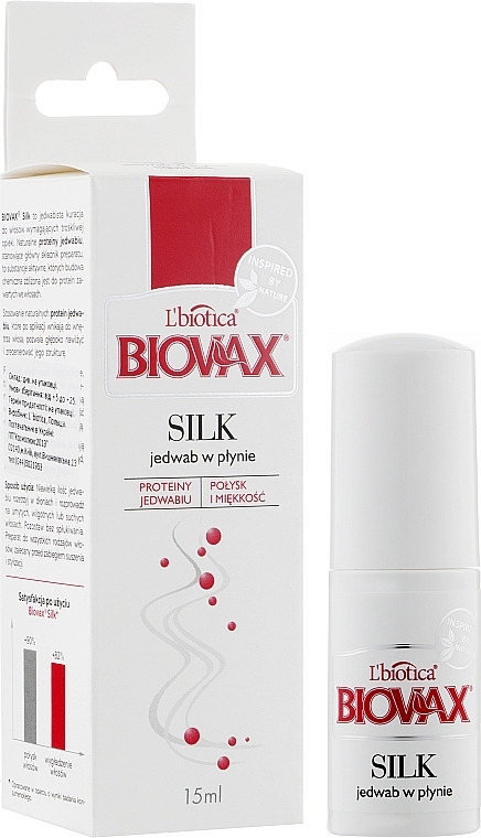 Олія-спрей для захисту волосся - L'biotica Biovax Silk Sprey — фото N3