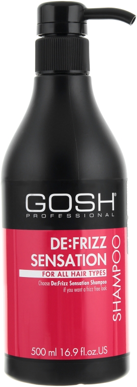 Шампунь для рівного волосся - Gosh De:Frizz Sensation Shampoo