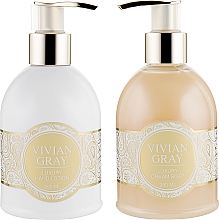 Набір "Sweet Vanilla" - Vivian Gray Romance Luxury Beauty Set (h/lot/250ml + cr/soap/250ml) — фото N2