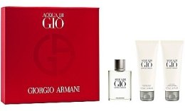 Парфумерія, косметика Giorgio Armani Acqua di Gio Pour Homme - Набір (edt 100 + shamp 50 + balm 50)