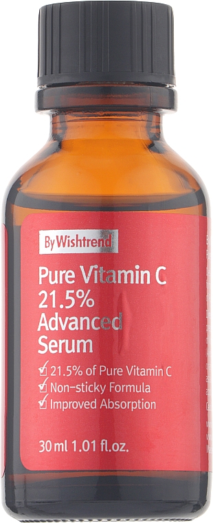 Концентрована сироватка для обличчя з вітаміном С - By Wishtrend Pure Vitamin C 21.5% Advanced Serum — фото N1
