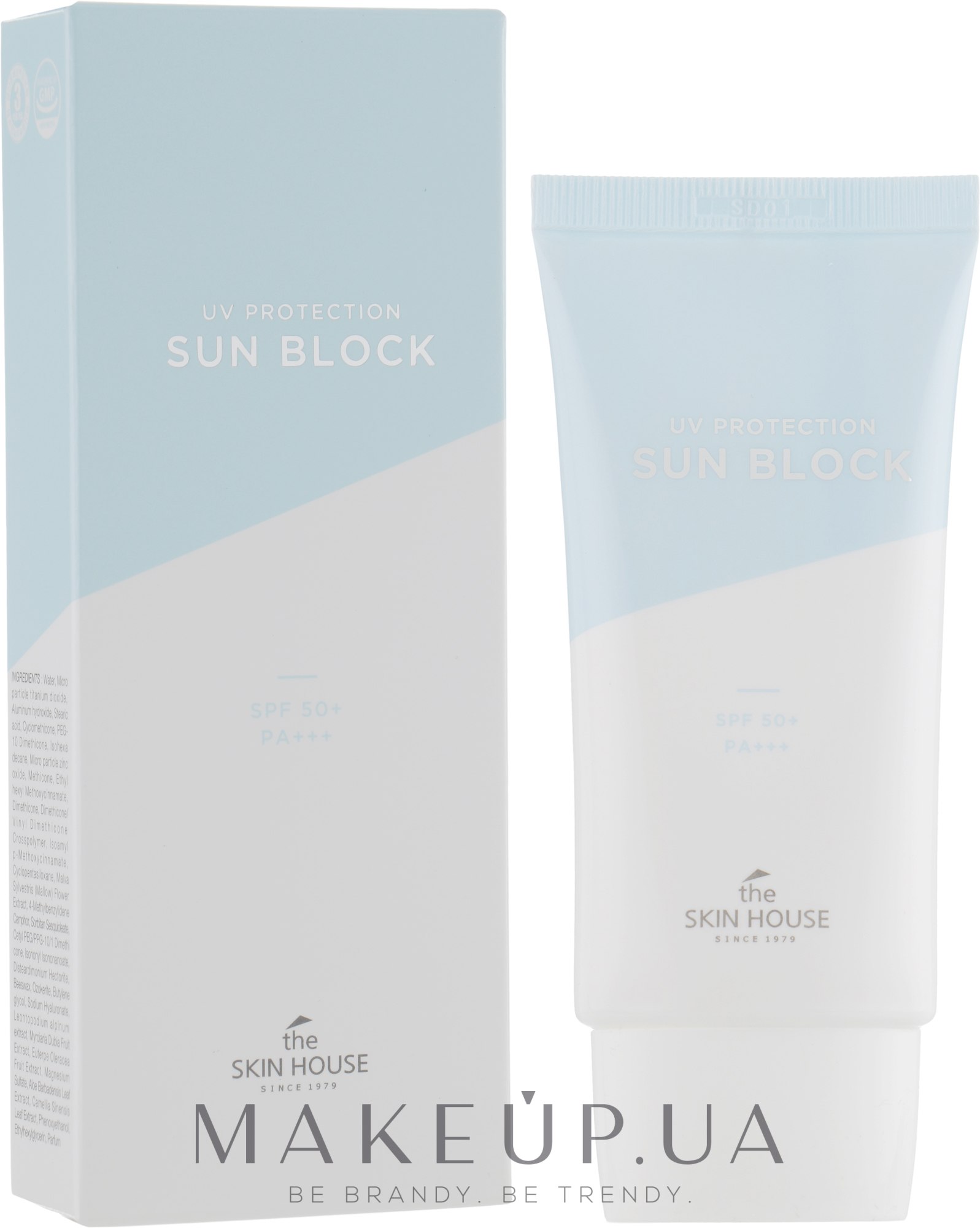 Водостійкий сонцезахисний крем - The Skin House UV Protection Sun Block SPF50+ — фото 50ml