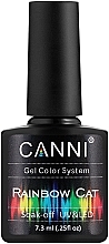 Гель-лак для нігтів веселковий з голографічними блискітками - Canni Rainbow Cat Soak-Off UV&LED — фото N1