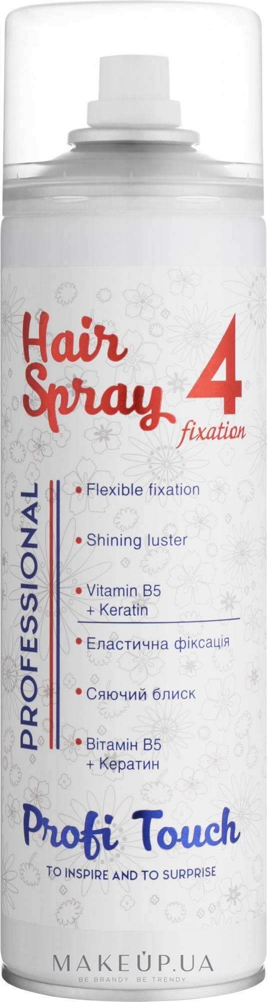Лак для волосся "4 Fixatic" - Profi Touch Hair Spray — фото 500ml