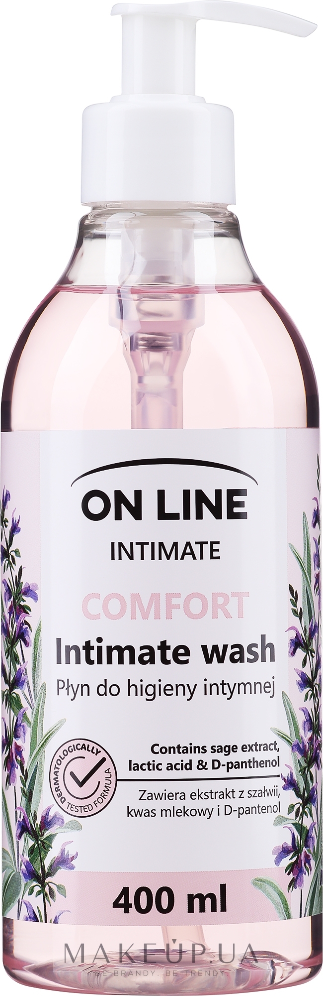 Гель для інтимної гігієни "Шавлія" - On Line Intimate Comfort Intimate Wash — фото 400ml