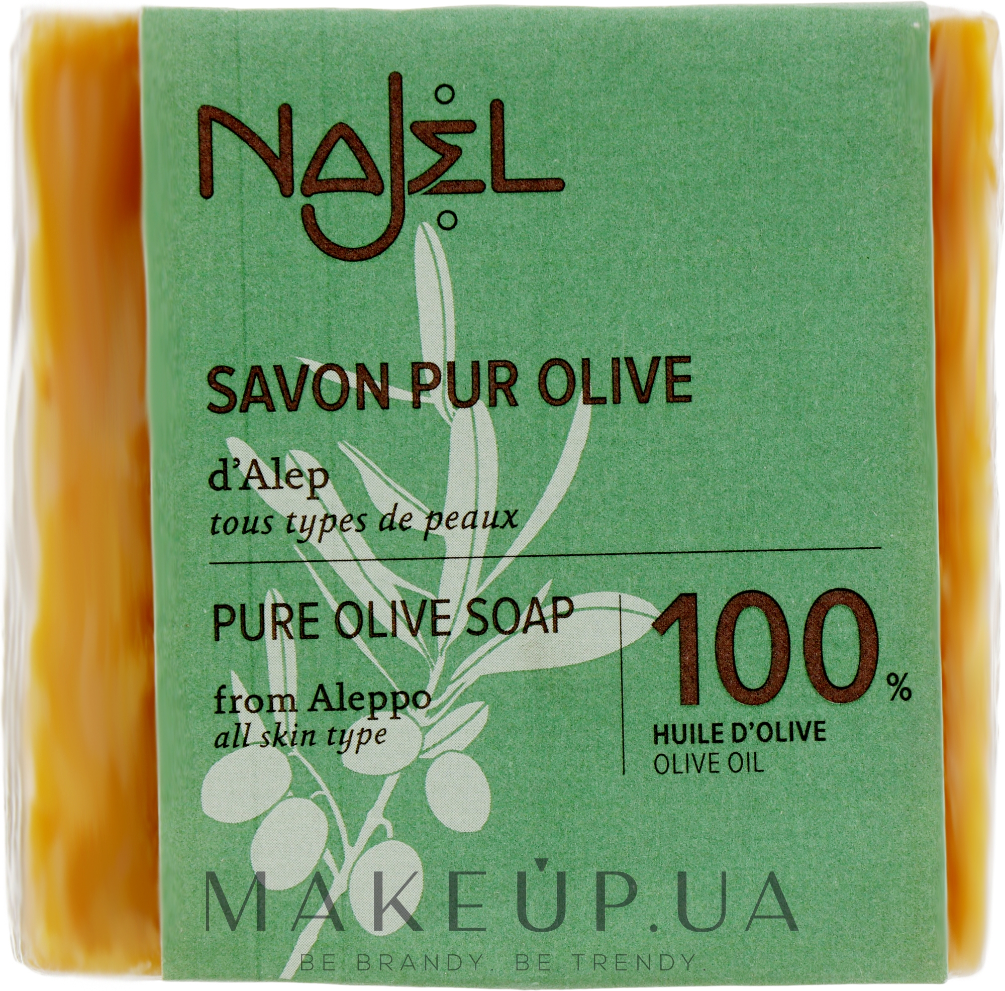 Оливковое мыло 100% - Najel Pure Olive Soap From Alepo — фото 200g