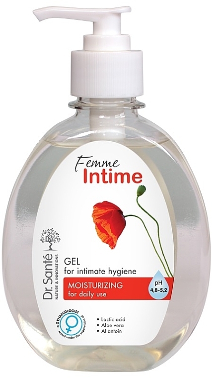 Зволожуючий гель для інтимної гігієни - Dr.Sante Femme Intime — фото N1