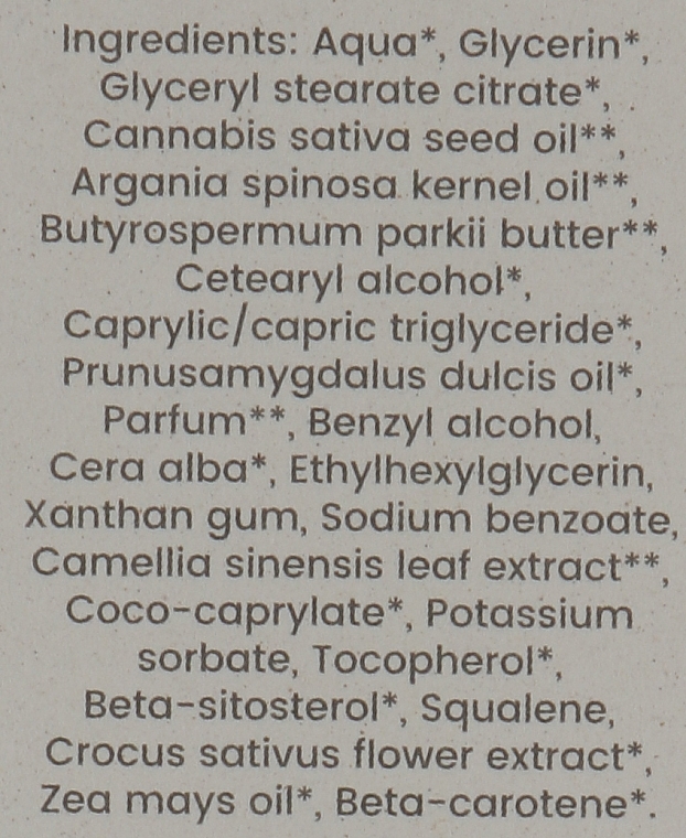 Конопляний зволожуючий крем для сухої шкіри тіла - Arganiae Canapa Touch Hemp Oil Body Cream — фото N3