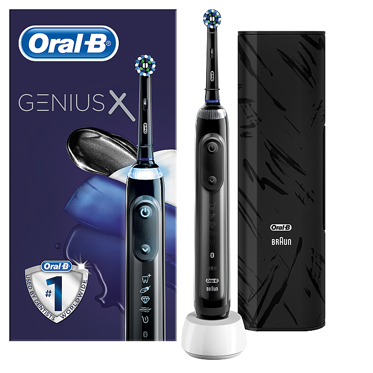 Электрическая зубная щетка - Oral-B Braun Special Edition Genius X 20000N Midnight Black — фото N1