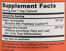 Харчова добавка "Ashwagandha Stress Relief" - Now Foods Ashwagandha Stress Relief — фото N3