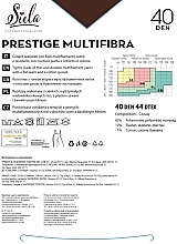Колготки женские "Prestige Multifibra", 40 Den, shade - Siela — фото N2